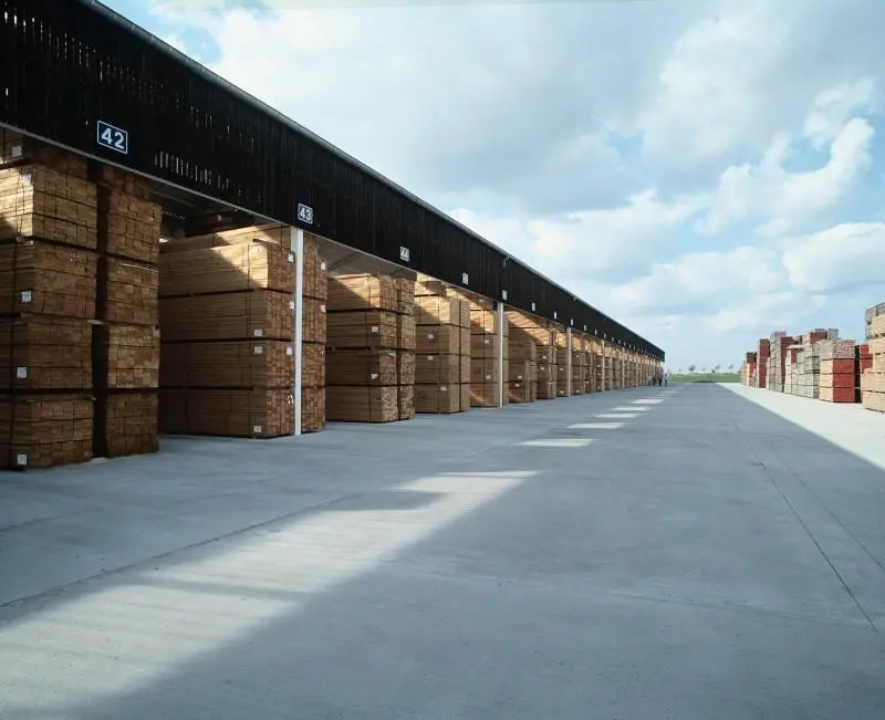 Architectural drawings and finish samples prepared for furniture specification review